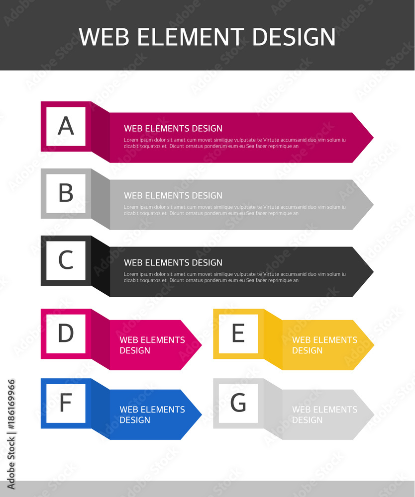 Web Elements Design Set Web Elements Design Set