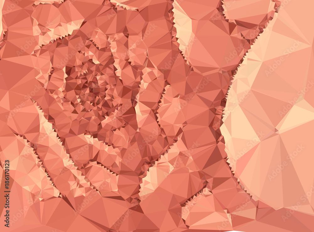 Low poly mosaic background. 