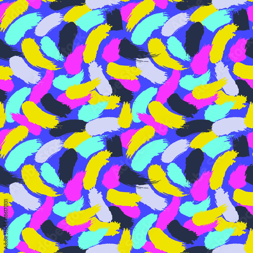 Pattern hand drawn seamless brushes.Expressive dry color seamless pattern. Minimalistic creative trend strokes. Winter, spring or summer seasons. Vector design for cover, print, textile or wrapp paper