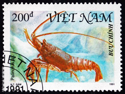 Postage stamp Vietnam 1991 shellfish