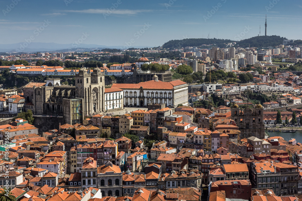Porto cathedral (Sé) seen from Torre dos Clérigos