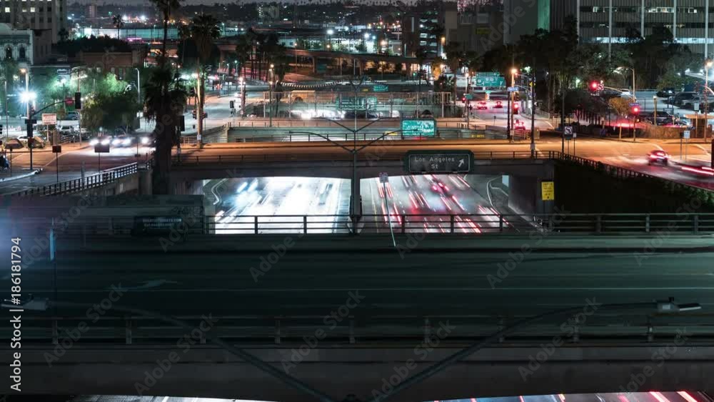 Los Angeles Night Cityscape Time Lapse Los Angeles Night Cityscape Time Lapse