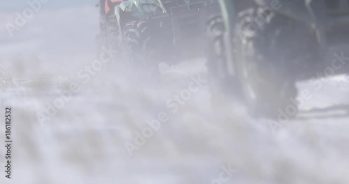 ProRes. Quad bikers on the march. Travel. Tourism.