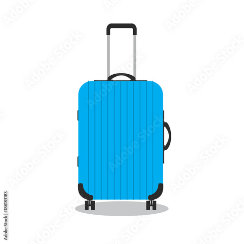 Cartoon modern suitcase.