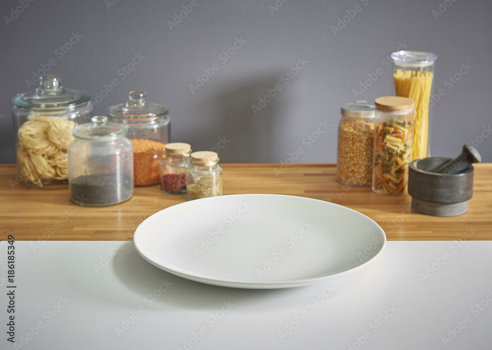 white plate and grey wall kitchen style white plate and grey wall kitchen style