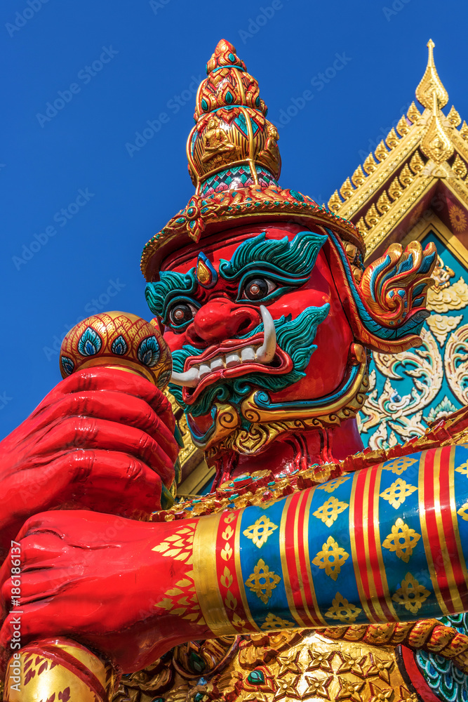 Temple guardian at a Thai Buddhist temple