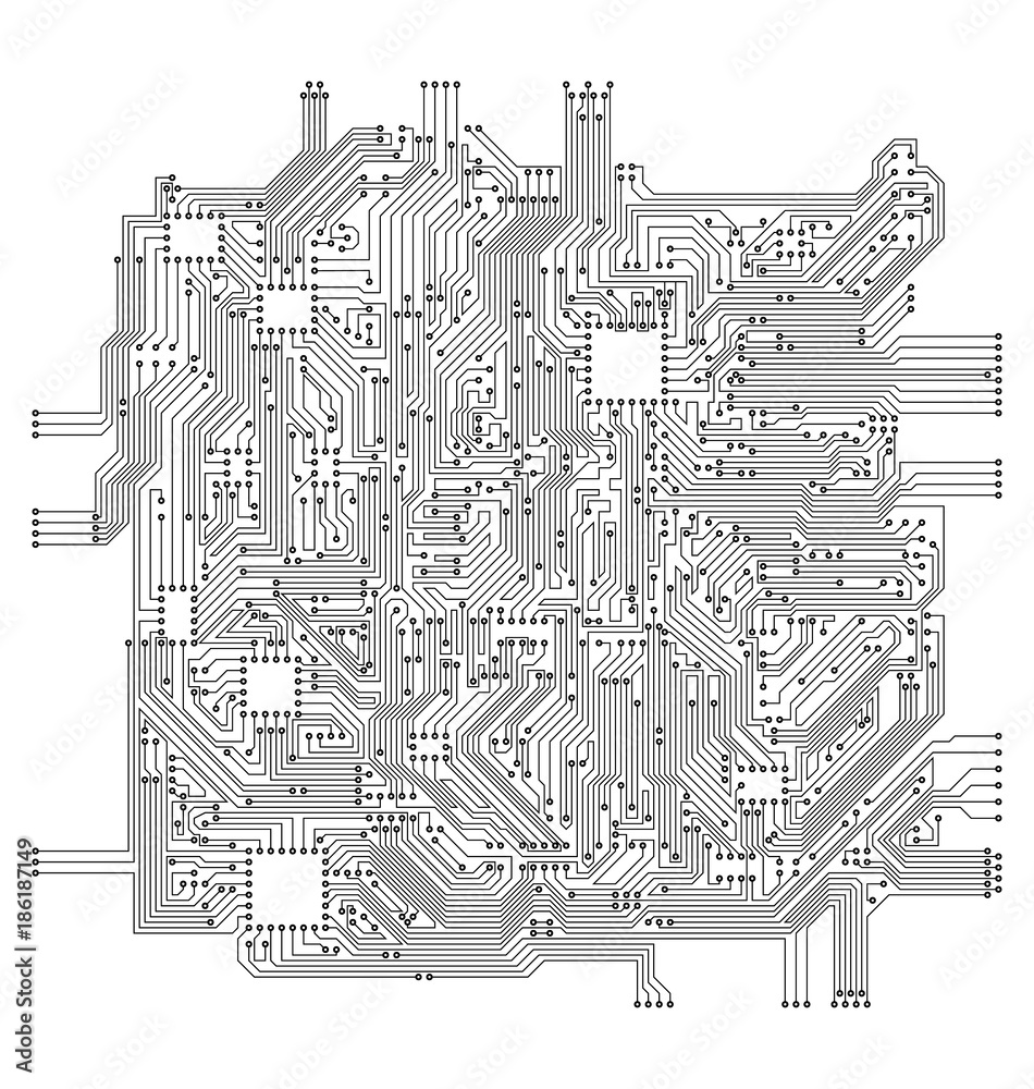 Obraz premium Circuit Board. Electronic Computer Hardware Technology