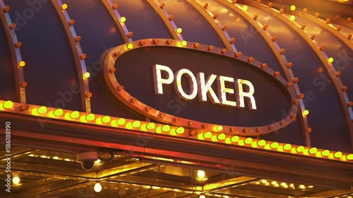  Las Vegas Casino Neon Signs Closeup