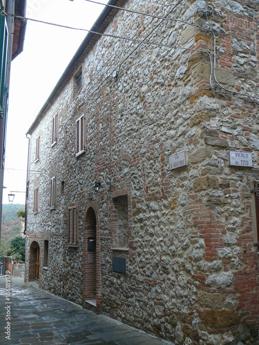 View of the city of Trequanda photo