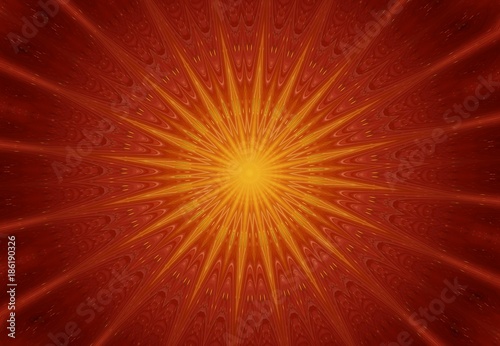 sun mandala abstract 