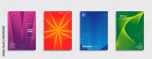 Obraz na płótnie Minimal Vector cover designs. w salonie