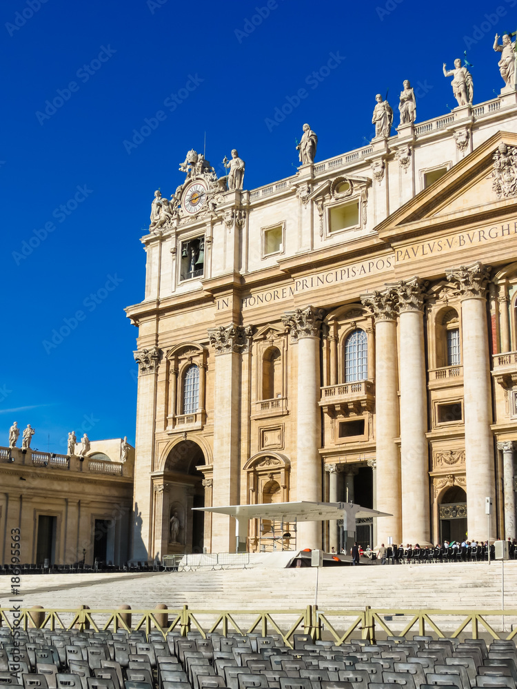 Part of the Saint Peter Basilica, Vatican City