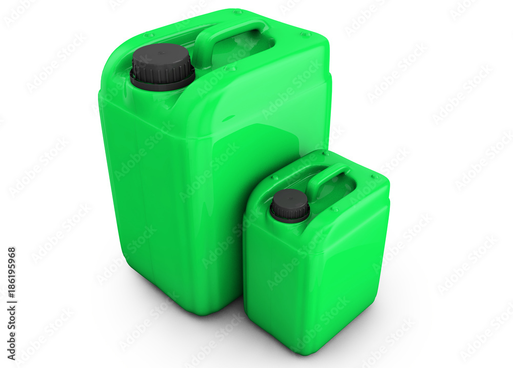 jerrycan isolated on white background 3d render jerrycan isolated on white background 3d render