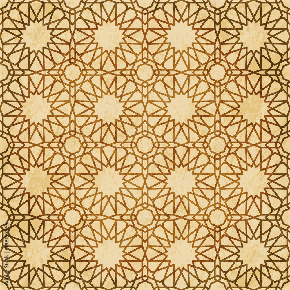 Retro brown Islam seamless geometry pattern background eastern style ornament Retro brown Islam seamless geometry pattern background eastern style ornament