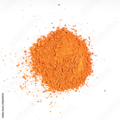 orange natural colored pigment powder