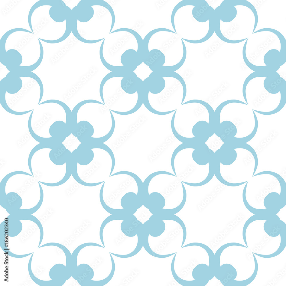 Seamless blue and white pattern with wallpaper ornaments Seamless blue and white pattern with wallpaper ornaments