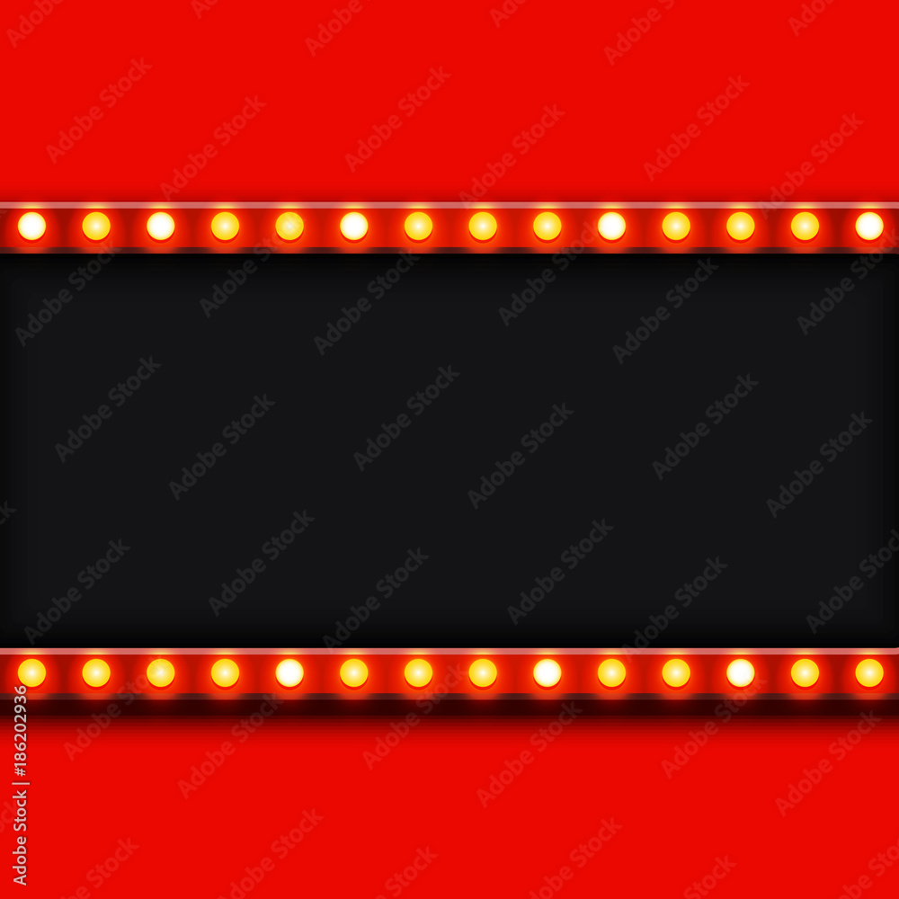 Vector modern retro billboard background with place for your text .
