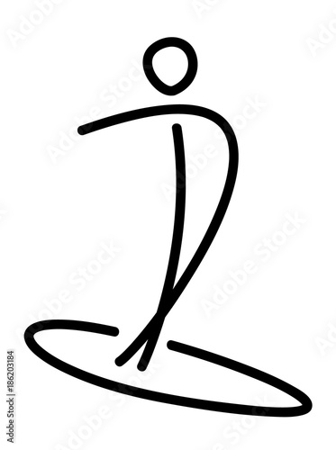Surfer | Strichmännchen | Surfen