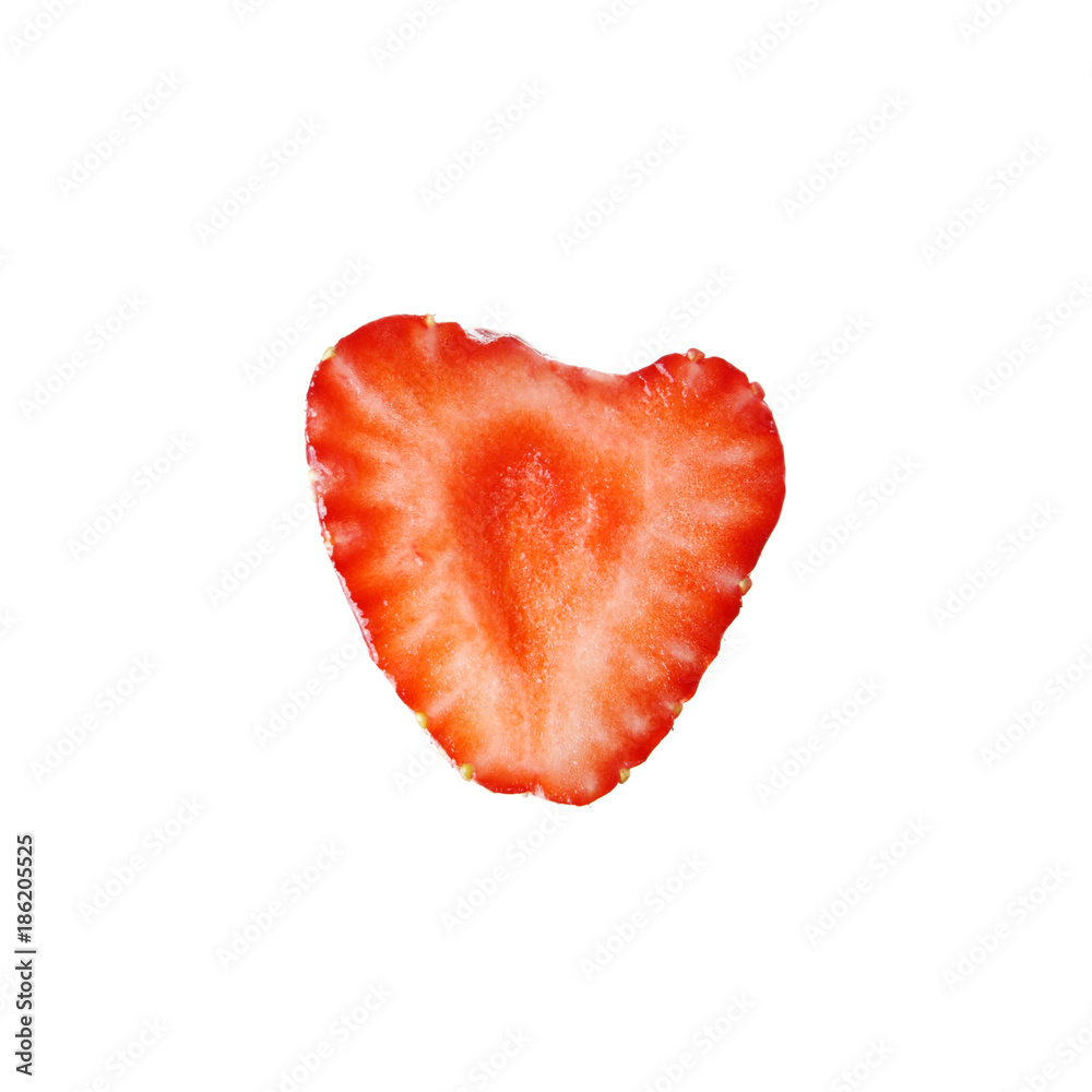 Cut a strawberry close-up. Cut a strawberry close-up.
