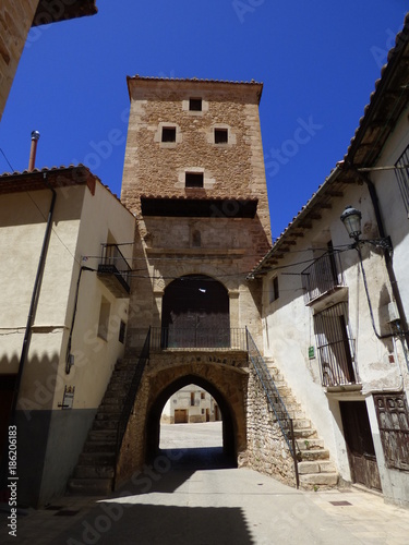 Mosqueruela, localidad de la comarca Gúdar-Javalambre en la provincia de Teruel, en la Comunidad Autónoma de Aragón, España. © VEOy.com