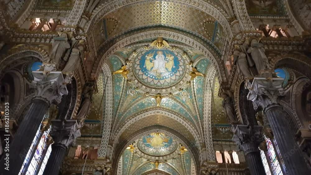 Basilica of Notre-Dame de Fourvière, Lyon, France Basilica of Notre-Dame de Fourvière, Lyon, France