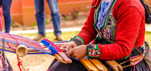  Handmade Alpaca Colourful Wool lavoration, Peru