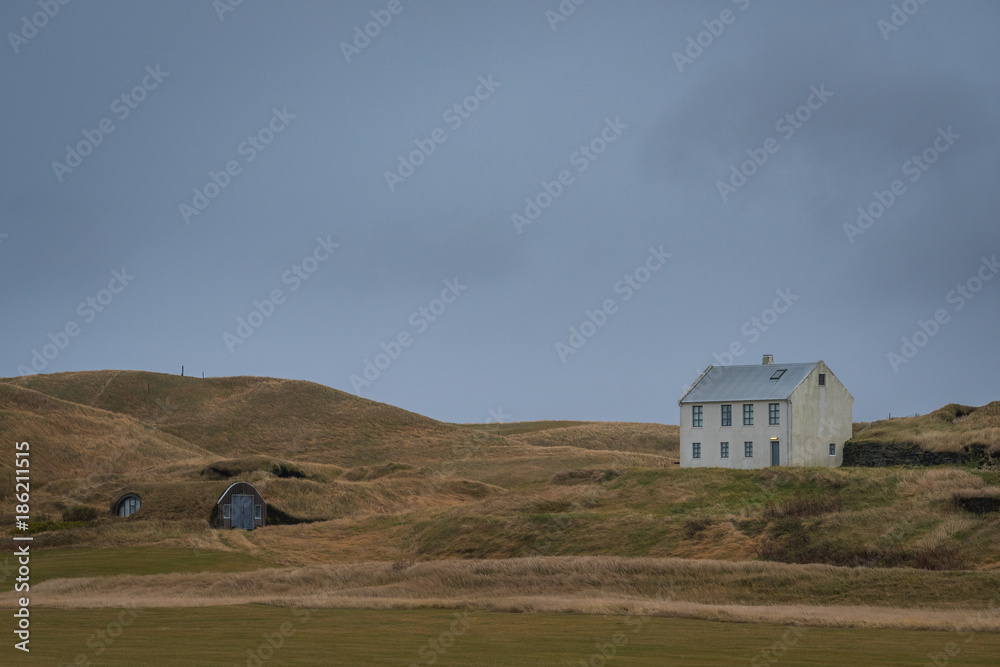 Home on a hill in South Iceland Home on a hill in South Iceland