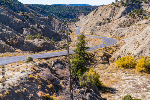 Road through the Grand Staircase-Escalante National Monument, Utah