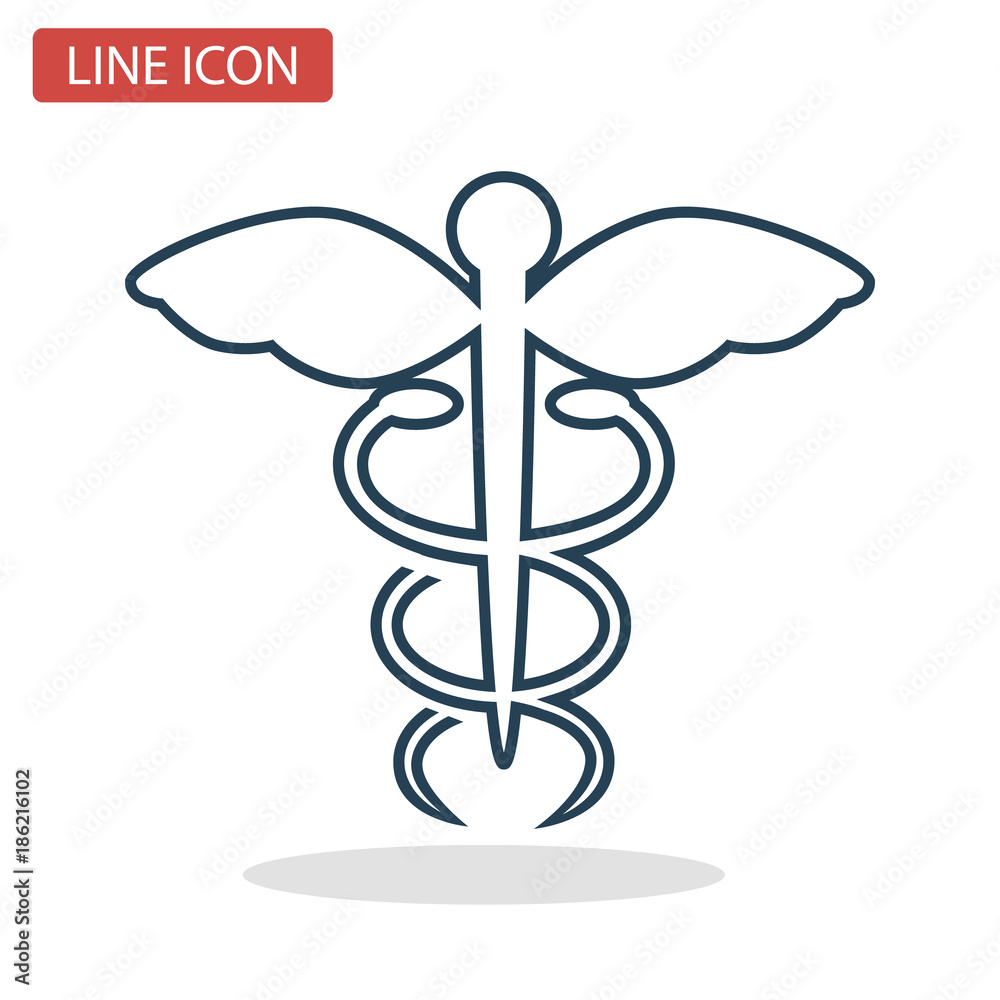 Medecine sign line icon for web and mobile design Medecine sign line icon for web and mobile design