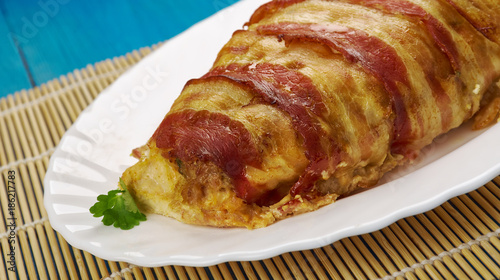 Bacon Wrapped Chicken Meatloaf