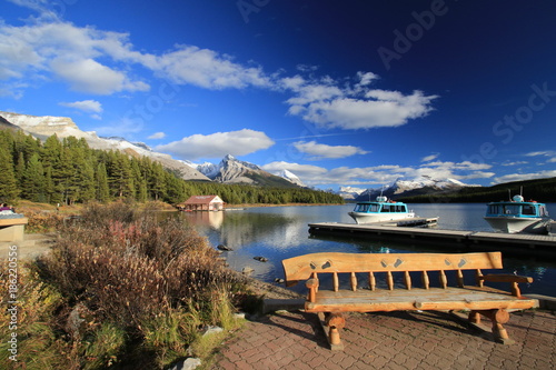 Different views of Maligne Lake, Canada