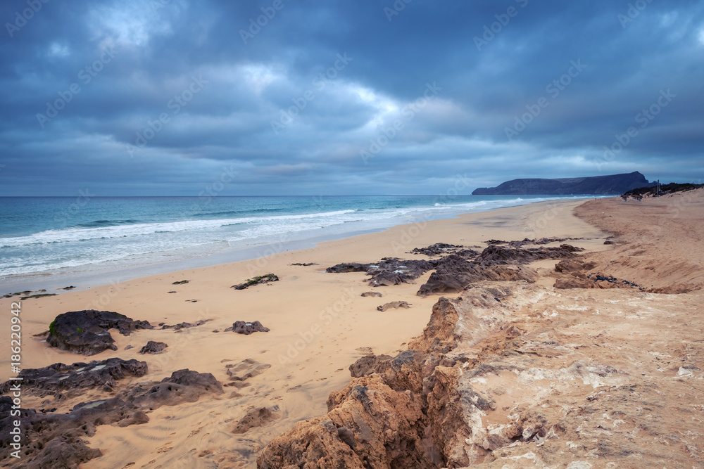 Beach of Porto Santo island Beach of Porto Santo island