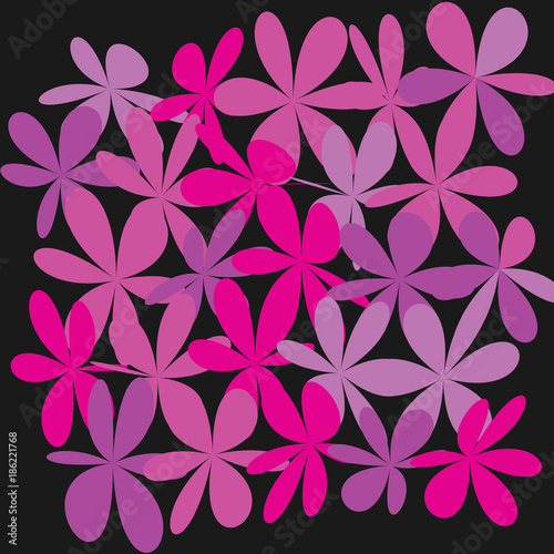  Abstract Whimsical Flower Background