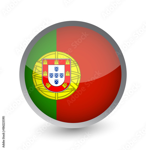 Portugal Flag Round Glossy Icon Free Download Portugal Flag Round Glossy Icon - GFXLoad