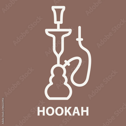 Hookah logo template