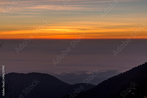 Fototapeta Naklejka Na Ścianę i Meble -  Sky for background at sunrise or sunset time.
