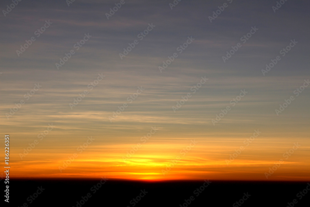 Fototapeta premium Sky for background at sunrise or sunset time.