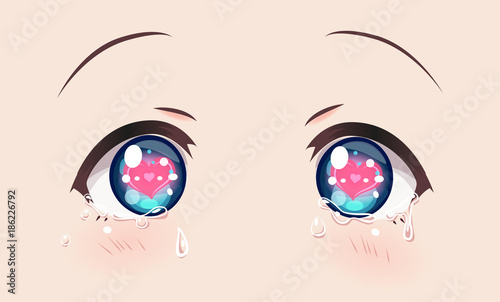 Loving crying eyes, anime (manga) girls.