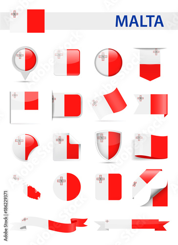 Free Download Malta Flag Vector Set - GFXLoad