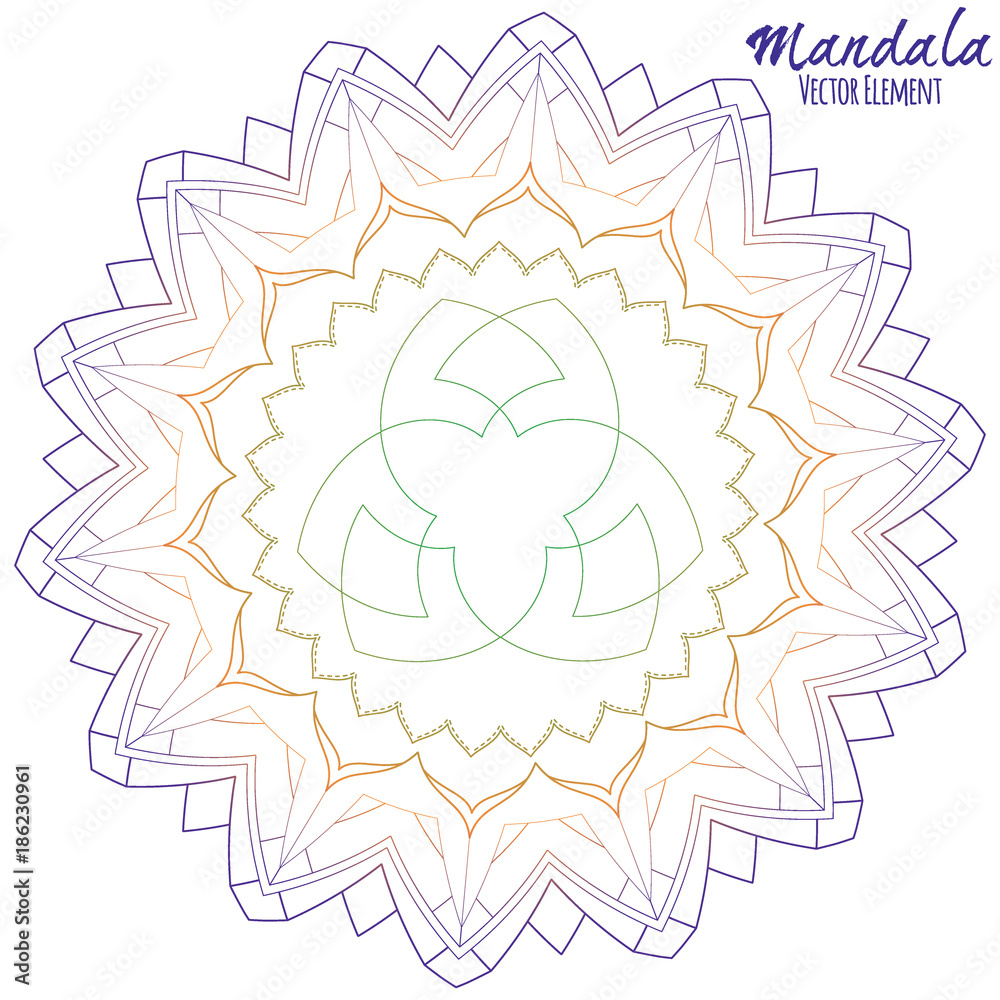Mandala Vector Element Mandala Vector Element