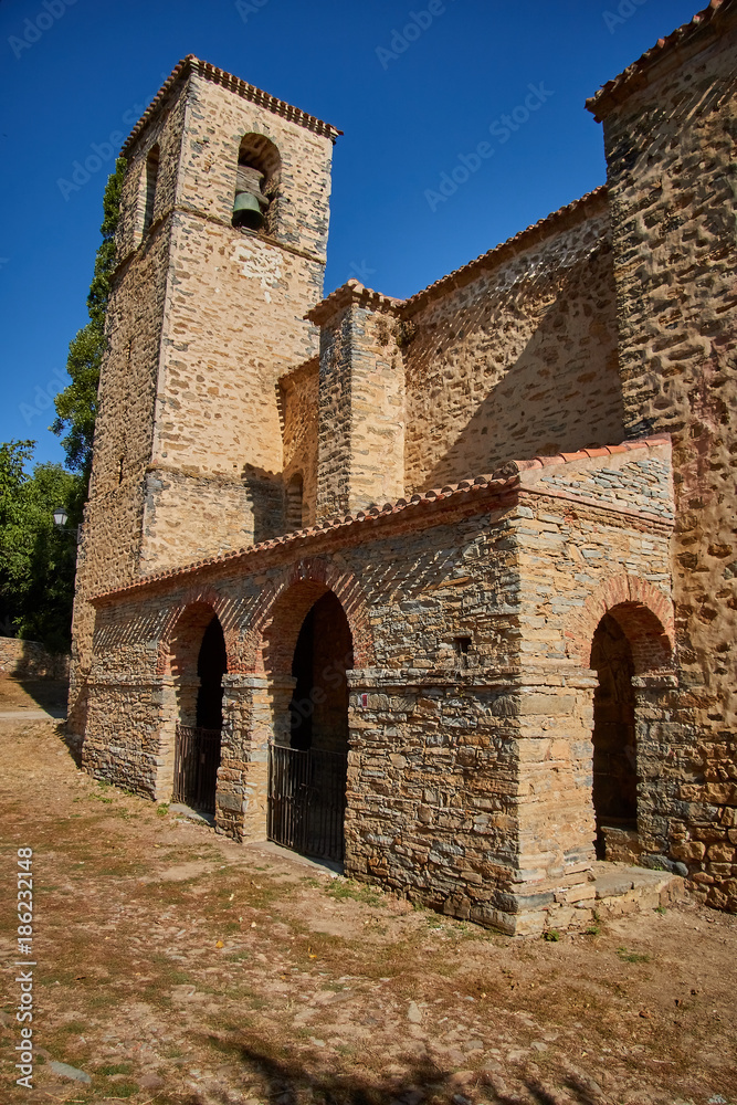 Diustes village in Soria province, Spain