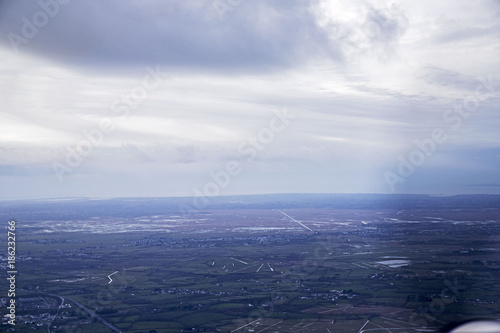 loire et océan atlantique vue du ciel sky view