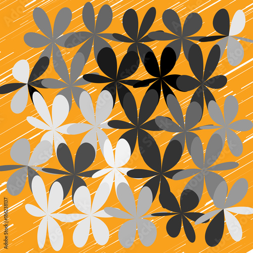  Abstract Whimsical Flower Background