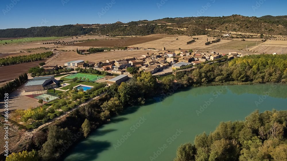 Ardisa village in Zaragoza province, Spain