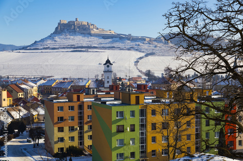 Spis Castle and Spisske Podhradie, Slovakia. History and modernity photo