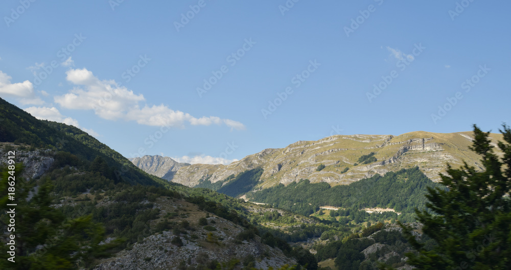 Canyon Tara, the Durdević Tara bridge, Montenegro, mountain view