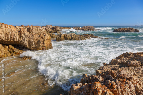 Sea and Rocks at the Knysna Coast in South Africa