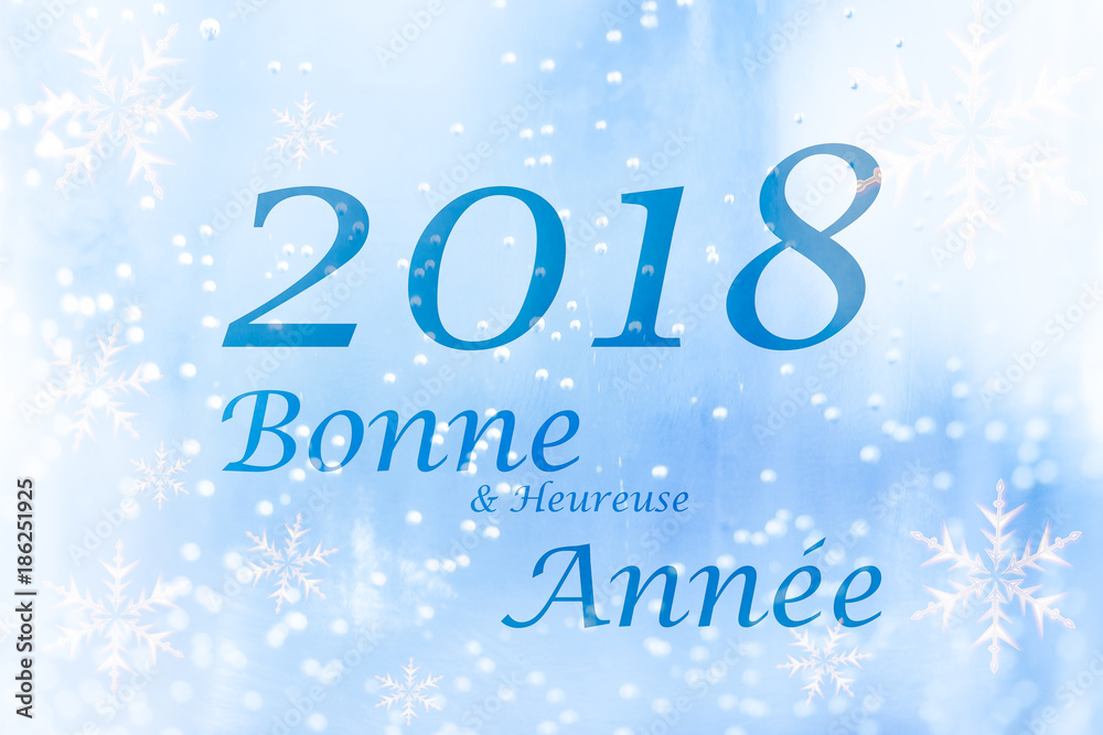 Carte de voeux Nouvelle Année 2018