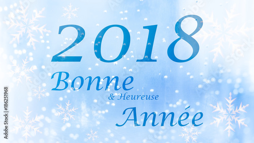 Bonne année 2018 - carte de voeux