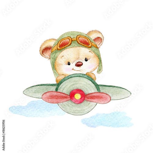 Obraz na płótnie ładny samolot chłopiec zabawka